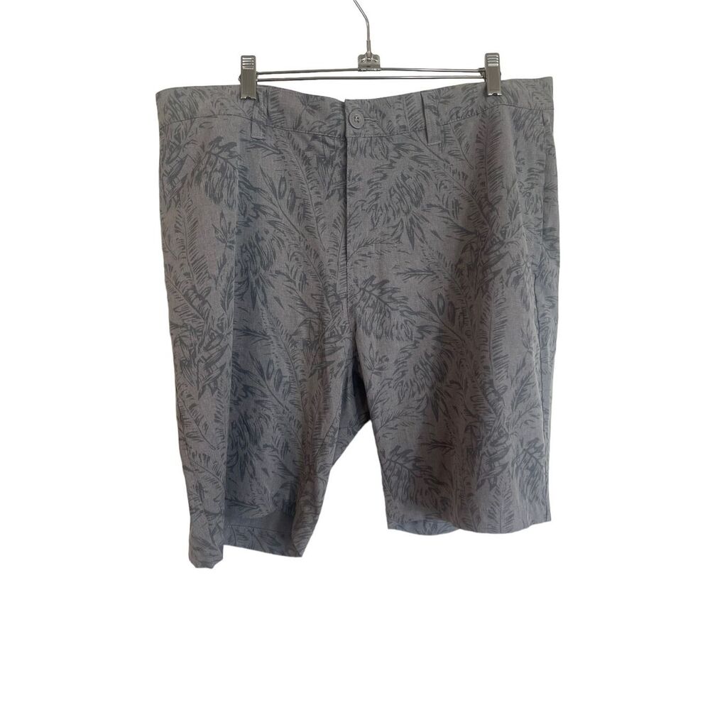 Travis Mathew Mens Gray Floral Casual Golf Shorts Size 38